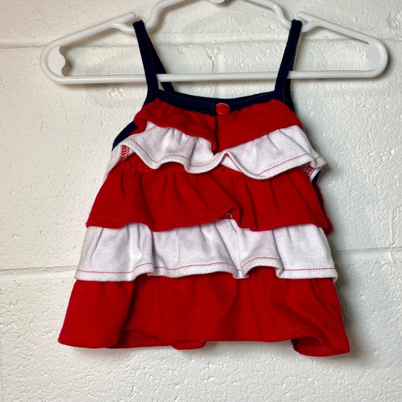 American Baby Patriotic American Flag Summer Dress - Picture 2 of 5
